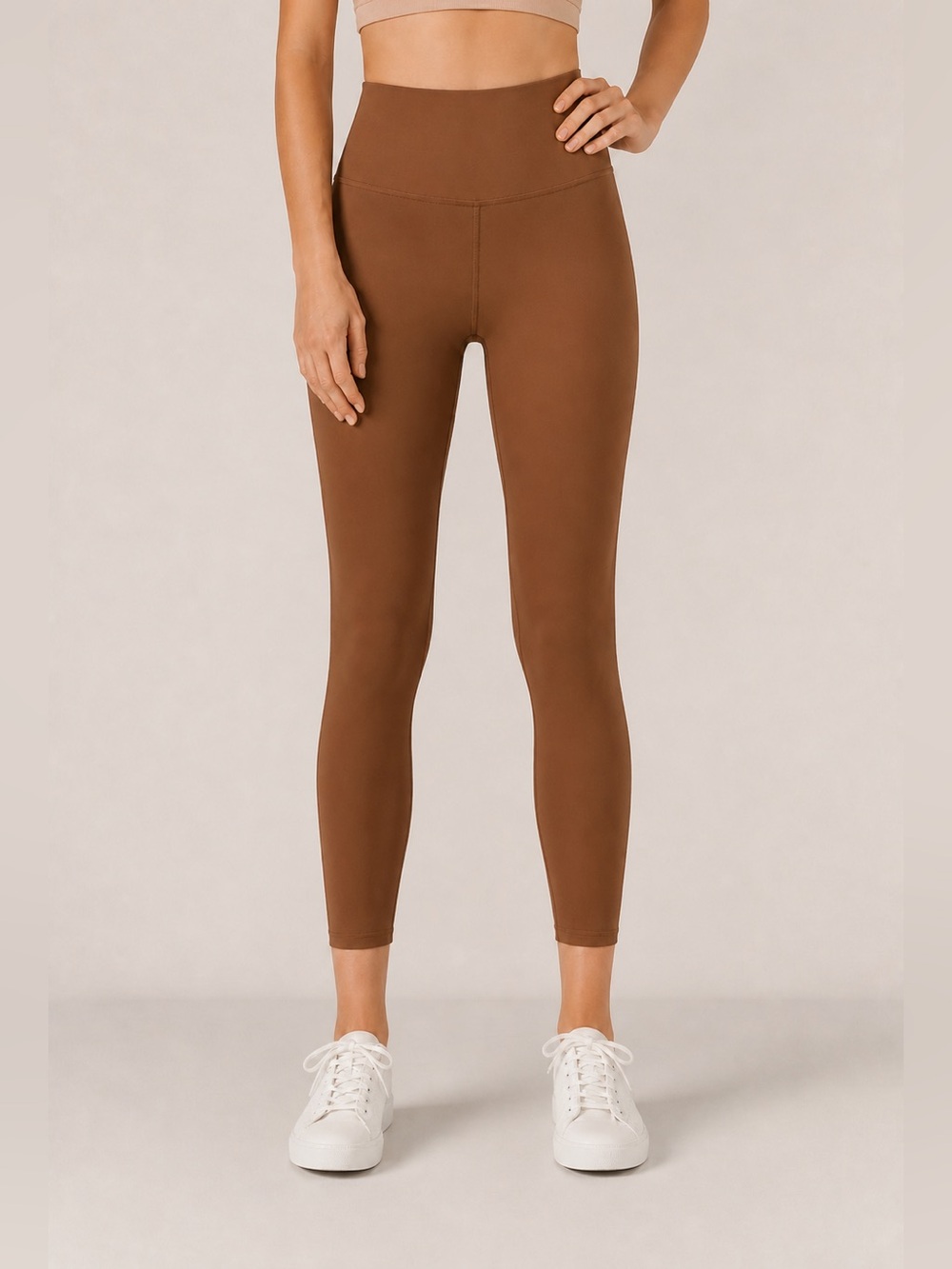 Alo Yoga Airlift High-Waist Leggings Brown Cinnamon Size Small